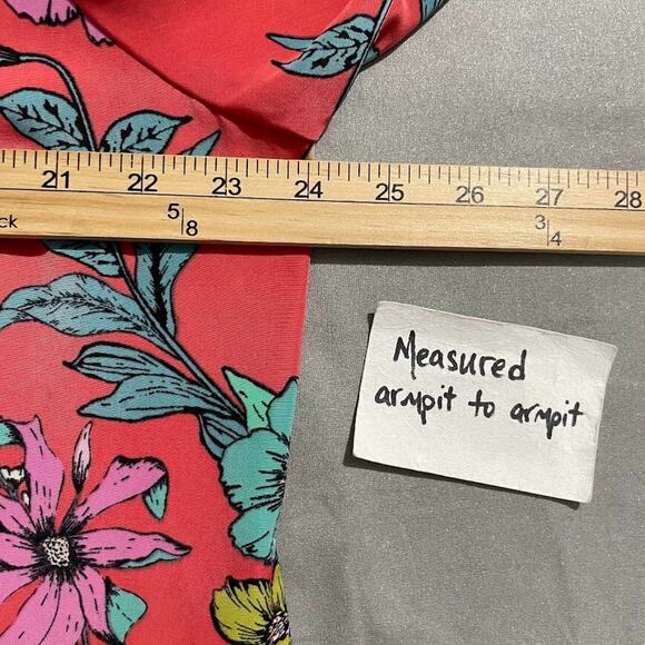 Susan Graver Size Large Vibrant Peachskin Floral Bomber Jacket Bloomcore Resort - Picture 9 of 12